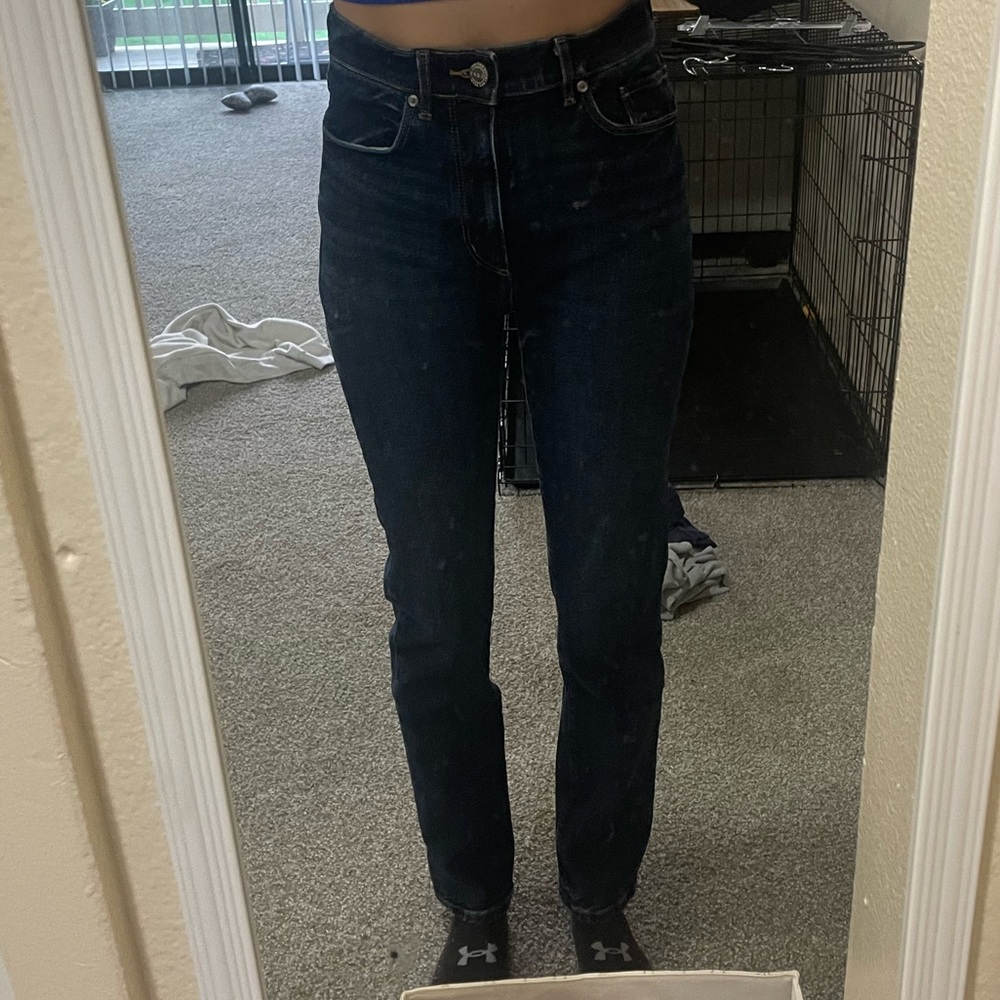 LOFT Classic Blue Straight Leg Jeans